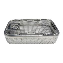 Mesh Perforated Tray with LID 250mm x 150mm x 50mm