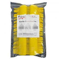 Disposable Floride Trays Medium Yellow Hinged 50 Pcs/Pk