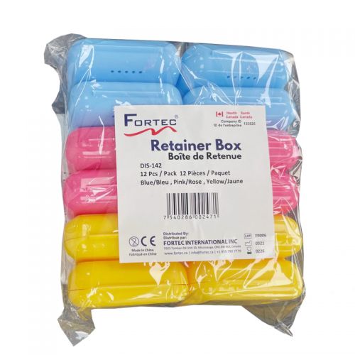 Retainer box (Blue/ Pink / Yellow) 12 Pcs/Pk