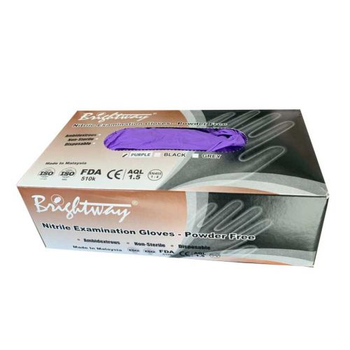 90 Pcs Extra Large 6mil Purple Nitrile Gloves, Powder Free, Made in Malaysia