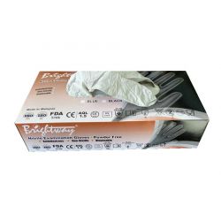 100 Pcs Small 4mil Grey Nitrile Gloves, Powder Free, Made in Malaysia