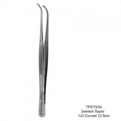 34 - 1x2 Curved Semkin-Taylor Tissue Pliers (12.5cm)