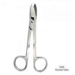 Curved Crown and Gold Scissors (12cm)