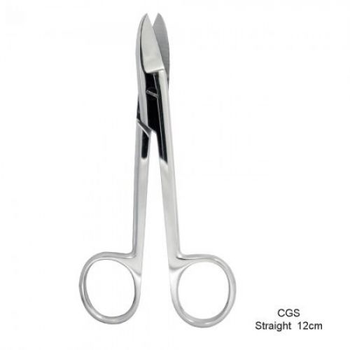 Straight Crown and Gold Scissors (12cm)